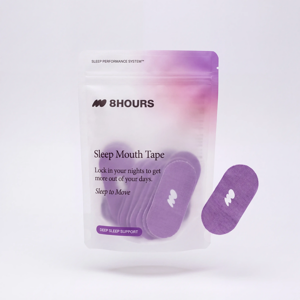 8hours Sleep Mouthtape – mouth tape for nasal breathing during sleep for better oxygen uptake and deeper rest