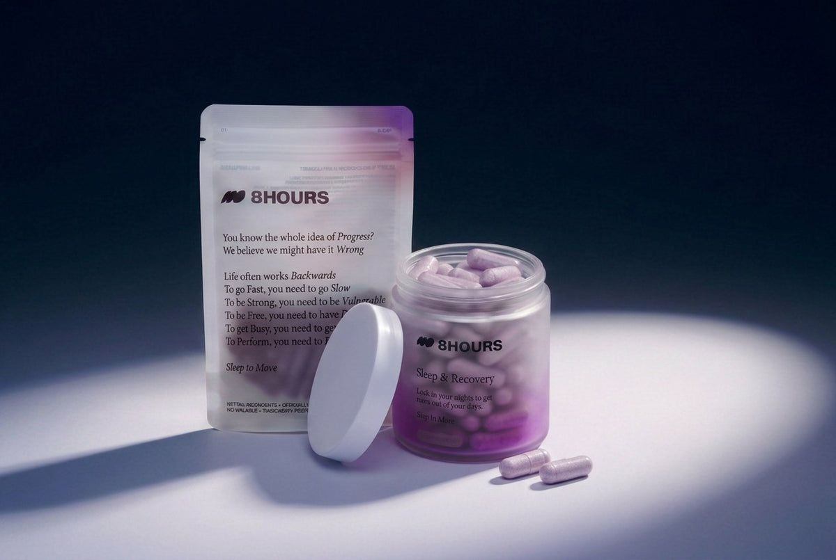 Sleep & Recovery pouch and jar