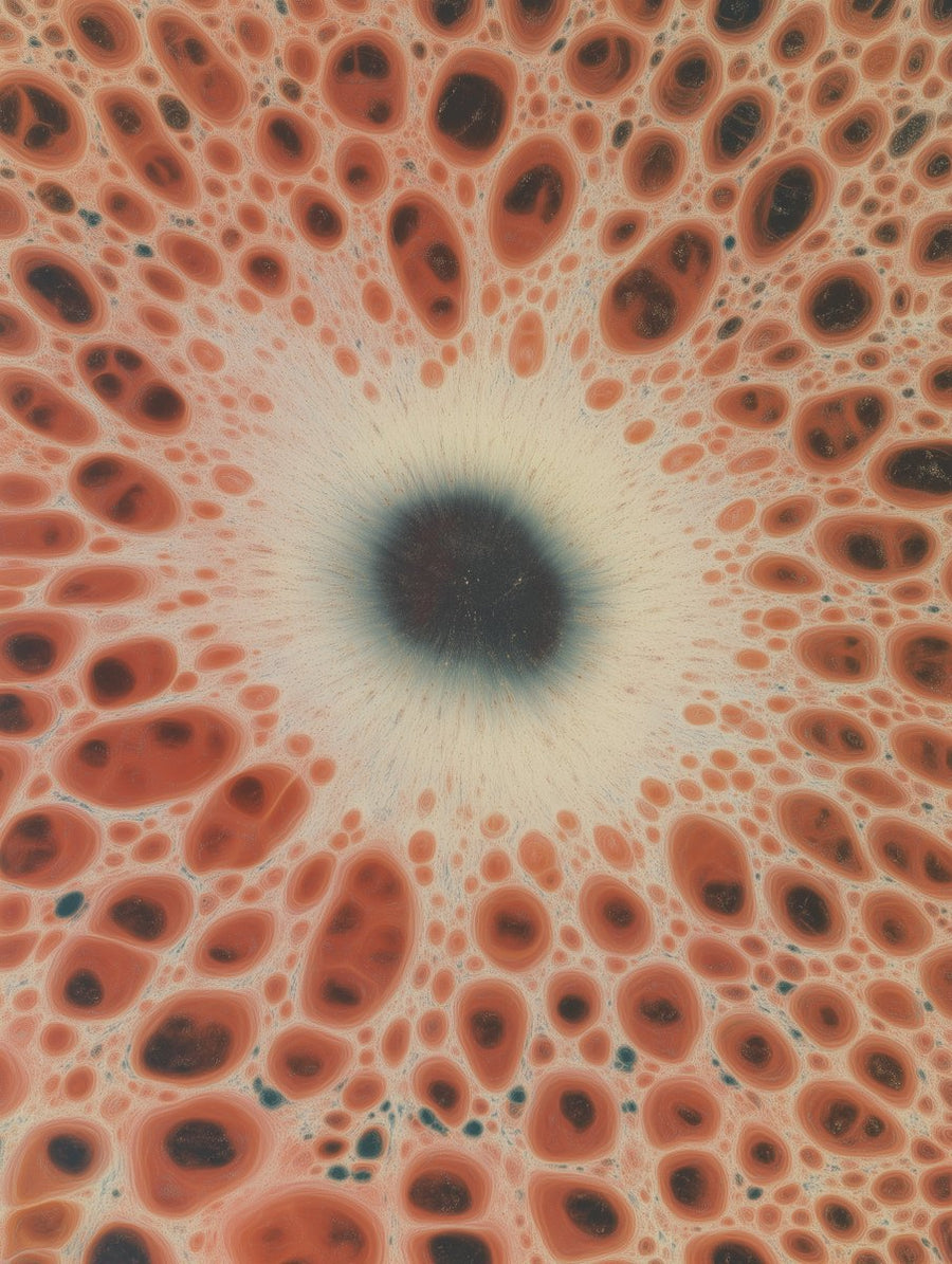 Radial cellular texture