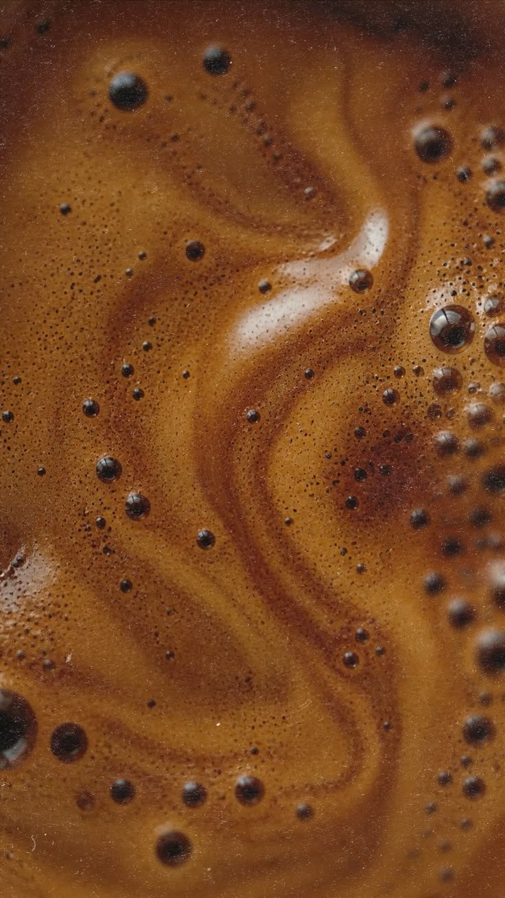 Close-up of coffee crema