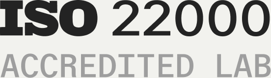 ISO 22000 accredited lab